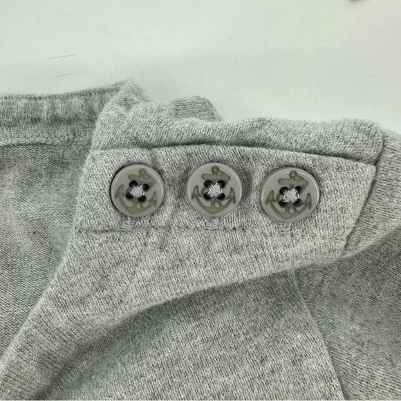 L.L. Bean Heritage Mariner Dress grey with black Breton Stripes - Picture 5 of 7